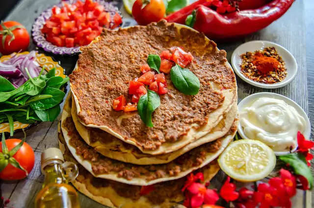 Top 8 Traditional Turkish Food in Istanbul (Beyond Kebabs and Baklava) 3 Turkish pizza lahmacun | Photo by Fauzan Fitria