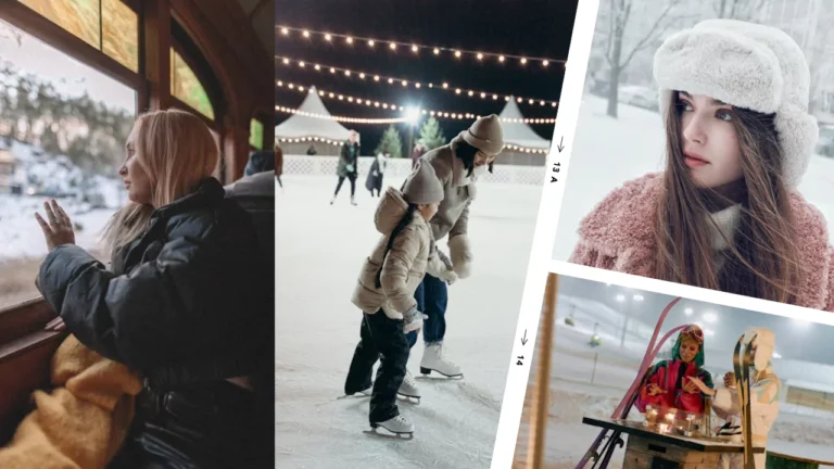 Collage of Where To Travel In Winter: 6 of The Best Snowy Vacations In The World We’re Loving Right Now